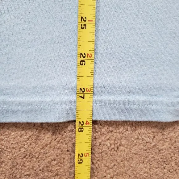 Champion 1919 NY Athletic Department Size Large Mens Light Blue Heavyweight Tee - Picture 4 of 5